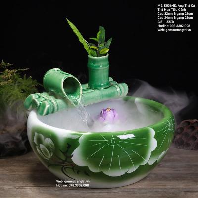 Ang Thả Cá, Thả Hoa Tiểu Cảnh - Trang Trí Phong Thủy Trong Nhà, Sân Vườn